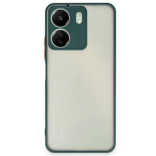 Newface Xiaomi Redmi 13C Klf Montreal Silikon Kapak - Yeil