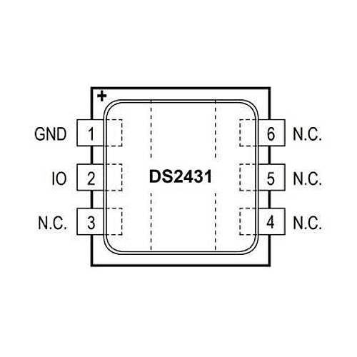 DS2431P+ TSOC-6 1Kbit Hafza Entegresi