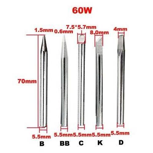 60W BB Tip Havya Ucu - Silver