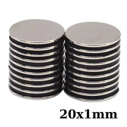 20x1mm Neodyum Gl Mknats - Neodim Magnet