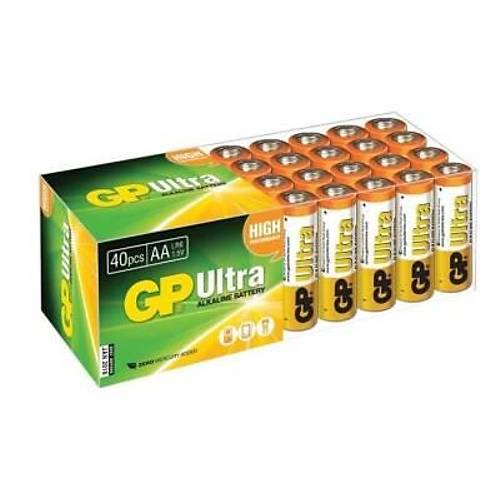 GP Ultra 40'l AA Kalem Pil - Ekonomik Paket