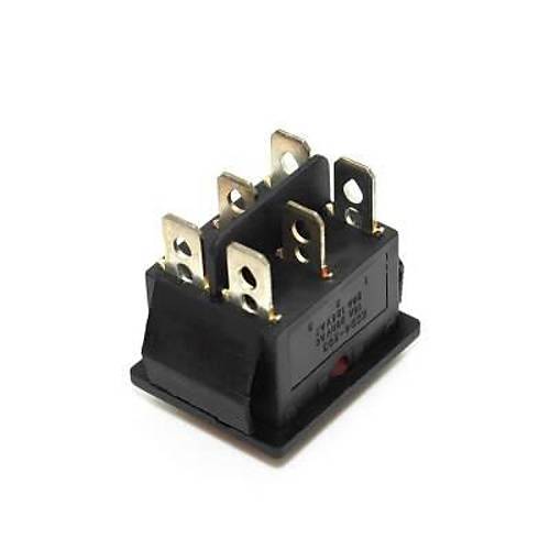 KCD4 ON-OFF-ON  Konumlu Ikl Anahtar 6 Pin