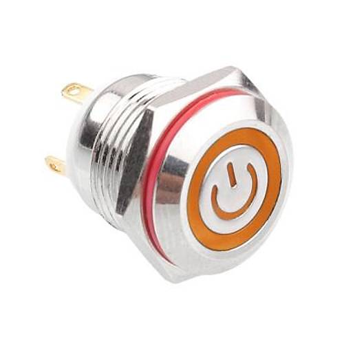 16H-P1-EC 16mm Dz Yayl Ikl Power Metal Buton - Sar