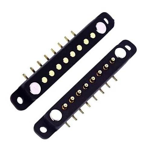 8-Pin 2.54mm 90C Pogo Pin Manyetik Konnektr Takm - Kulakl