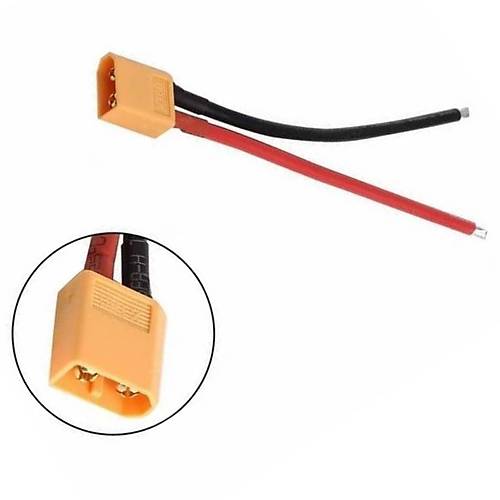 XT60 Erkek Lipo Pil arj Kablosu 10 cm
