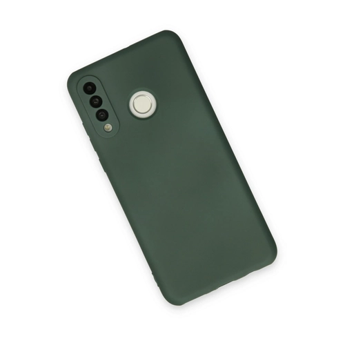 Newface Huawei P30 Lite Klf Nano ii Kadife Silikon - Koyu Yeil