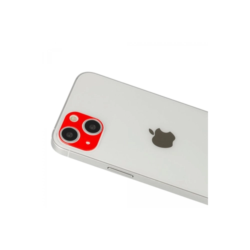 Newface iPhone 13 Rainbow Kamera Lens Koruma Cam - Krmz