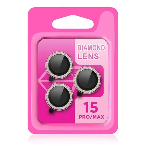 Newface iPhone 15 Pro Rock Metal Kamera Lens - Desert