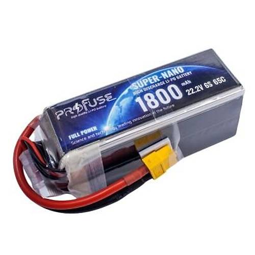 22,2V 6S 1800mAh 65C Lipo Batarya