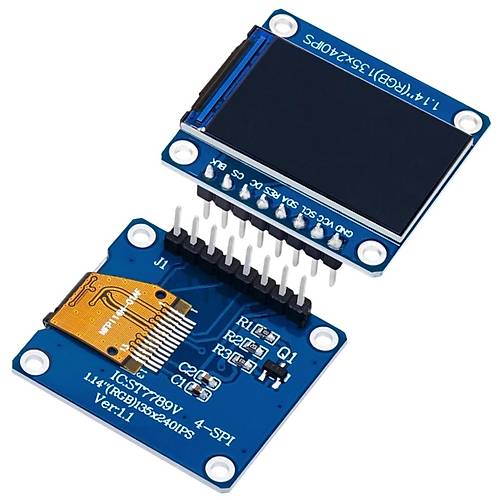 1.14 inch ST7789V Chip 135240 RGB TFT IPS 8 Pin LCD Ekran Modl
