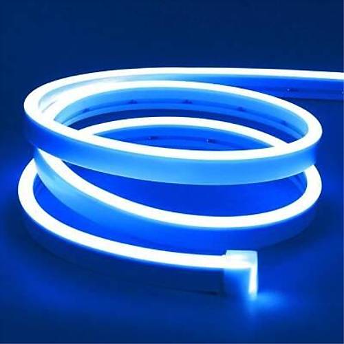 12V Esnek Neon erit Led 5 Metre - Mavi
