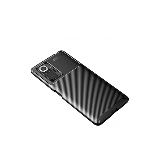 Newface Xiaomi Redmi Note 10 Pro Klf Auto Focus Karbon Kapak - Siyah