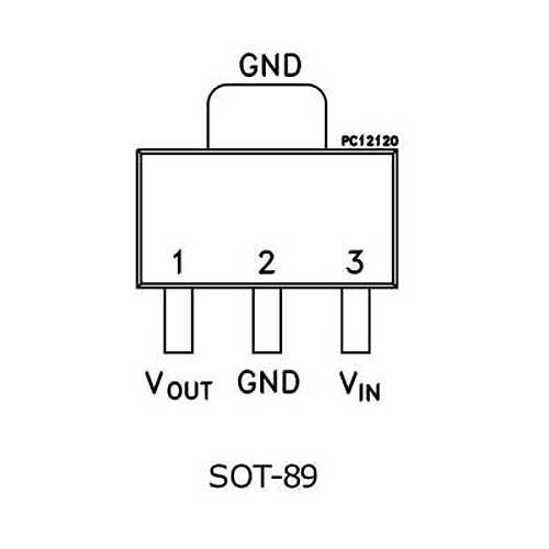 L78L33 SOT-89 Voltaj Regülatörü