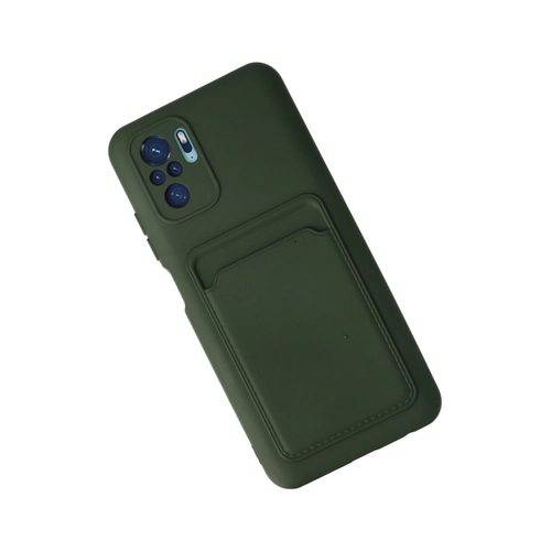 Newface Xiaomi Redmi Note 10S Klf Kelvin Kartvizitli Silikon - Koyu Yeil