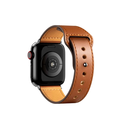Newface Apple Watch 38mm KR415 Luaz Deri Kordon - Kahverengi
