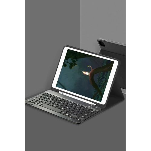 Newface iPad 5 Air 9.7 Klf KC01 Smart Klavyeli Tablet Klf - Siyah