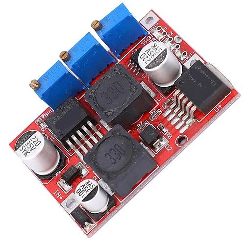 DC-DC Ayarl Voltaj Ykseltici-Drc Kart (LM2577 + LM2596)
