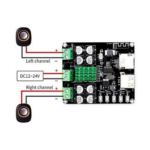 VHM-302 TPA3116D2 2x50W Stereo Bluetooth Amfi Devresi