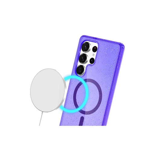 Newface Samsung Galaxy S24 Ultra Klf Glow Magsafe Kapak - Mor