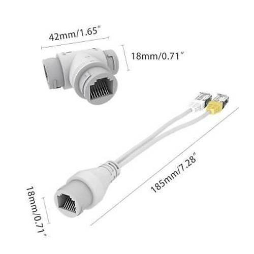 GNT-5313AB PoE Splitter - RJ45 3 Yollu Ayrc