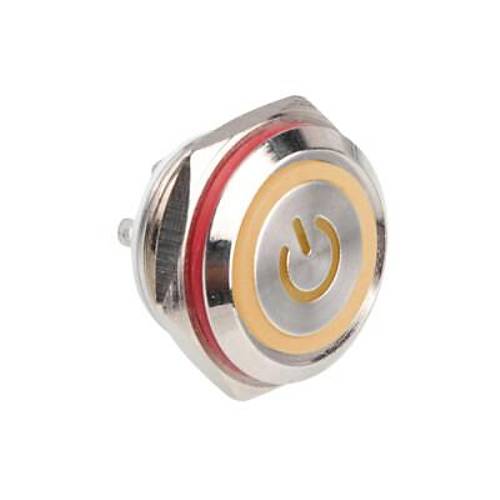 WD16C1-Pin-P1-EC 16mm Dz Yayl Ikl Metal Buton - Sar
