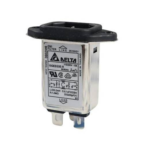 EMI Filtre 15A Erkek Power Soketi - 15GEEG3E