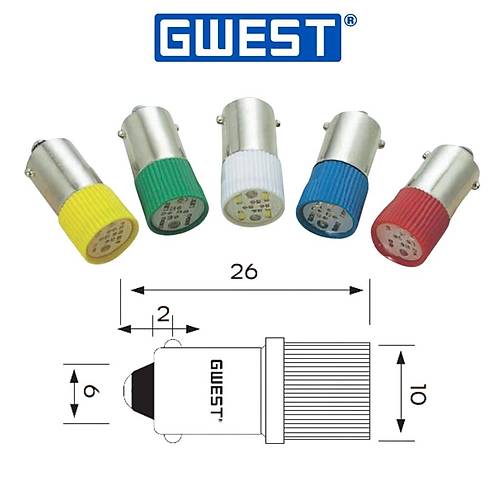 Gwest BA9SC-S BA9S Led Ampul 220V Sar