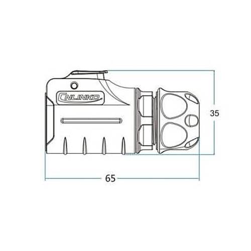 LP-20-C12PE-01-022 12-Pin Su Geirmez Konnektr - Erkek