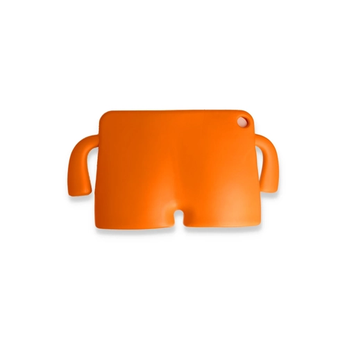 Newface iPad 10.2 (7.nesil) Klf Karakter Tablet Silikon - Turuncu