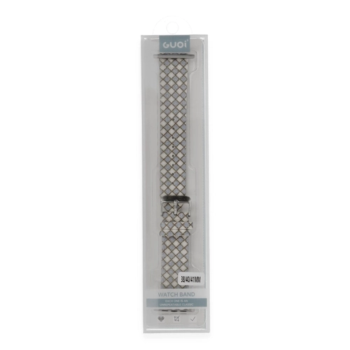 Newface Apple Watch 38mm Karo Motif Kordon - Lila