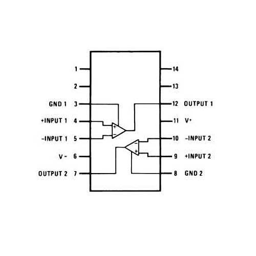 LM319N DIP-14 11.5mA Komparatr Entegresi