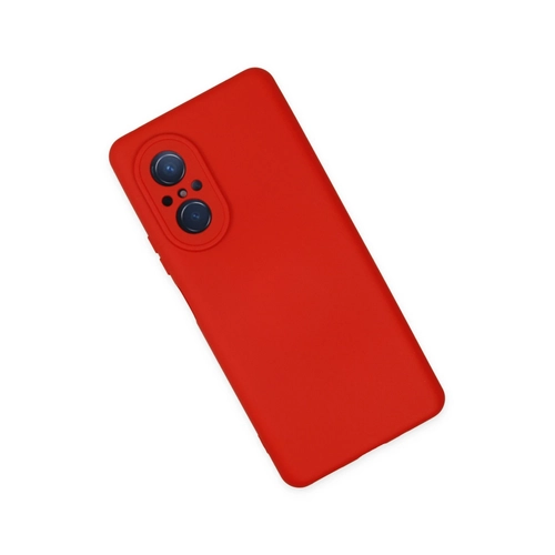 Newface Huawei Nova 9 SE Klf Nano ii Kadife Silikon - Krmz