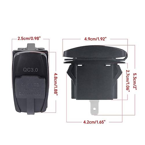 IC-266C-4 Marin Tip kili USB 3.0 + Type-C arj Soketi