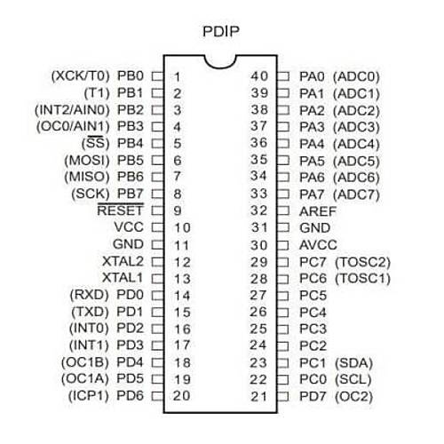 ATMEGA8535L-8PU DIP-40 8MHz Mikrodenetleyici