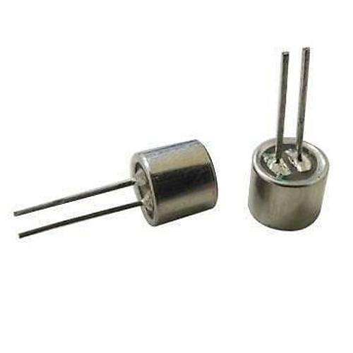 Elektret Kapasitif Mikrofon Kapsl 6mm