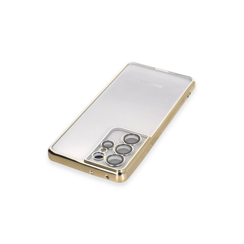 Newface Samsung Galaxy S21 Ultra Klf Razer Lensli Silikon - Gold