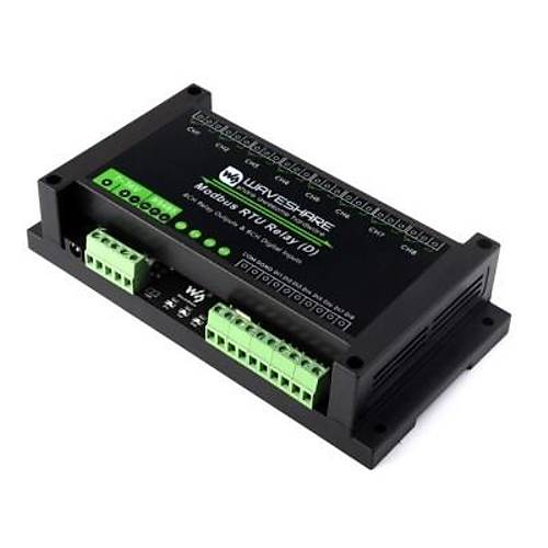 Endstriyel 8 Kanall Modbus RTU Ethernet Rle Modl (D) - Dijital Giri ve RS485 Arayz