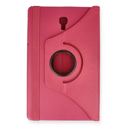 Newface Samsung Galaxy T590 Tab A 10.5 Klf 360 Tablet Deri Klf - Pembe