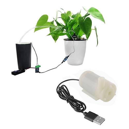 USB Girili Mini Dalg Su Pompas 5V Akvaryum Pompas Yatay