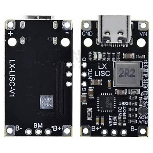 2S 7.4V Lityum Pil arj Kontrol Devresi Type-C