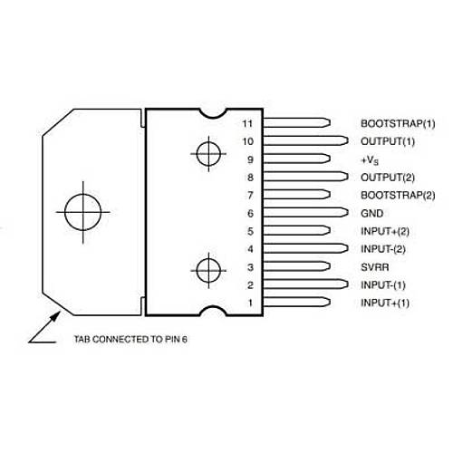 TDA2005 Multiwatt-11 Amplifikatör Ses Entegresi
