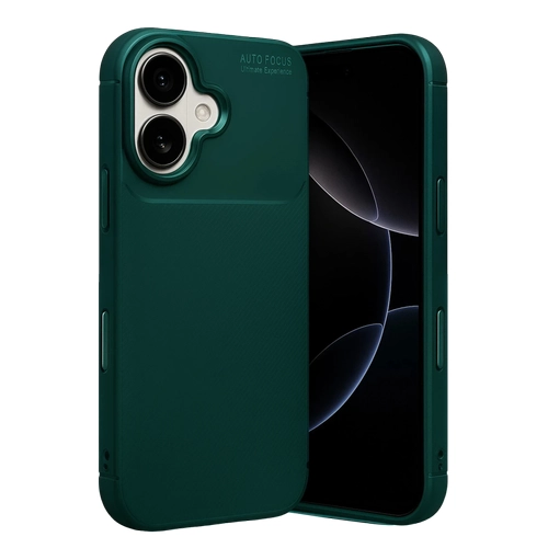Newface Apple iPhone 17 Auto Focus Karbon Kapak - Koyu Yeil