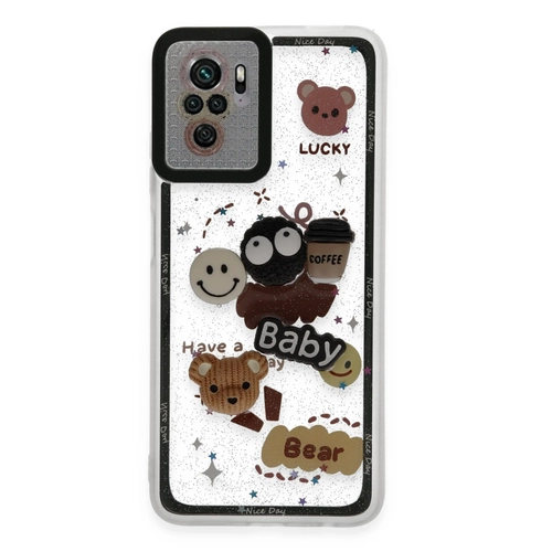 Newface Xiaomi Redmi Note 10 Pro Klf Sweet Desenli Silikon Kapak - Sar