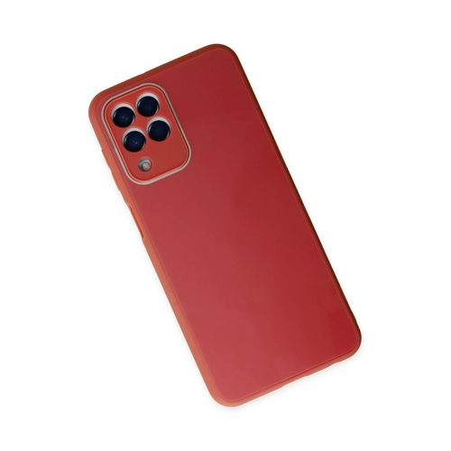 Newface Samsung Galaxy M33 Klf Glass Kapak - Bordo