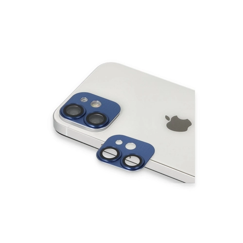 Newface iPhone 11 Pers Alminyum Kamera Lens - Lacivert