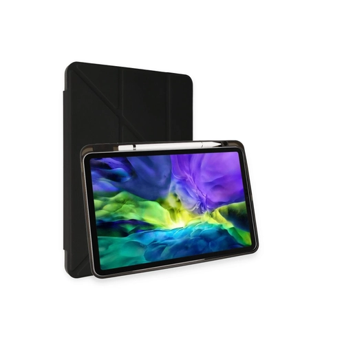 Newface iPad Air 4 10.9 Klf Kalemlikli Mars Tablet Klf - Siyah