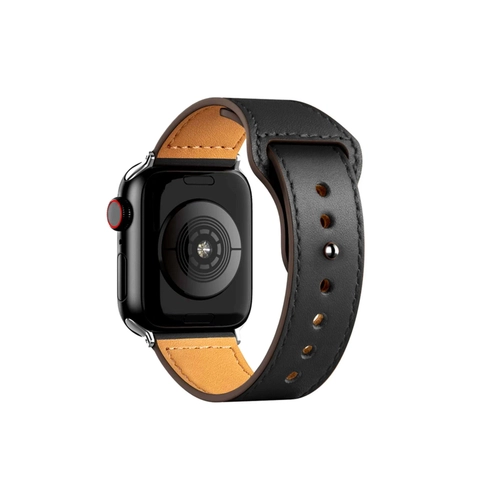 Newface Apple Watch 38mm KR415 Luaz Deri Kordon - Siyah