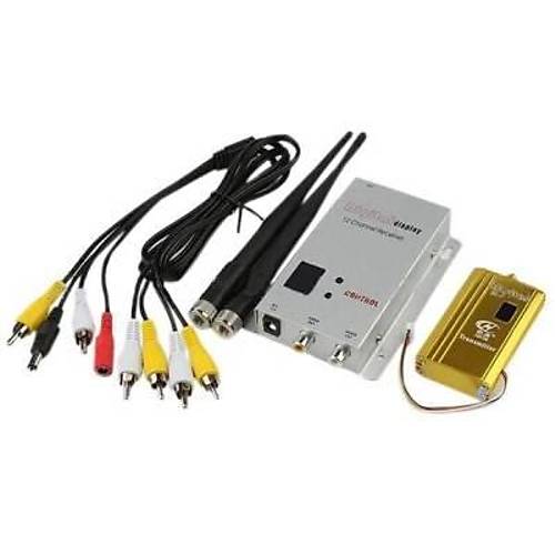 8 Kanal FPV Kablosuz Grnt Aktarc Set 1.2 Ghz 1500 mW