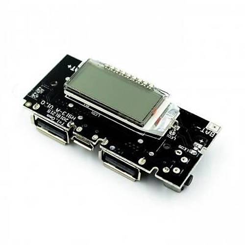 Ekranl Powerbank arj Devresi - 5V 2A Charger Modl