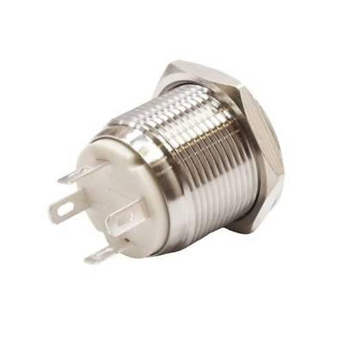 19H-G1-E 19mm kk Yayl Ikl Metal Buton - Beyaz